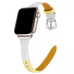 Pulseira couro Slim fino Para Apple Watch