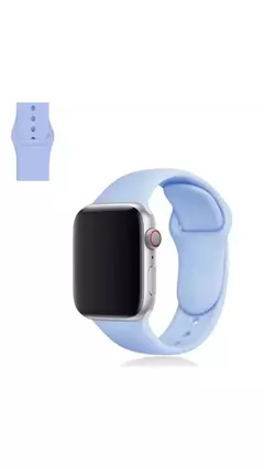 Pulseira Silicone Sport lisa para Apple Watch na internet