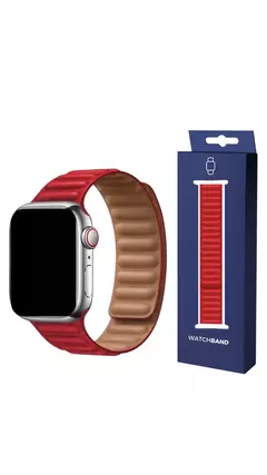 Pulseira Couro Elos Magnética Para Apple Watch - Watch shop