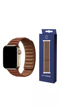 Pulseira Couro Elos Magnética Para Apple Watch - comprar online