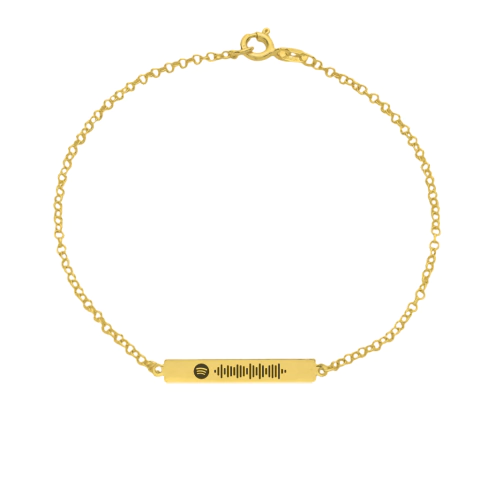 Pulseira Spotify Banhada a Ouro 18K