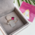 ANEL PRINCESA AURORA - PEDRA ROSA ESCURO - comprar online
