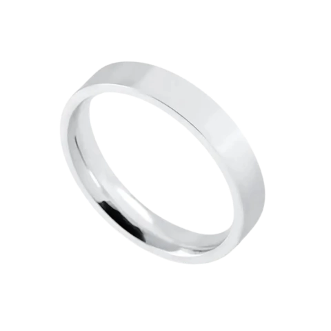 ALIANÇA CLASSIC QUADRADA 4MM - INDIVIDUAL