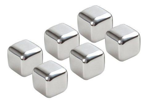 SET HIELOS DE ACERO INOXIDABLE X6