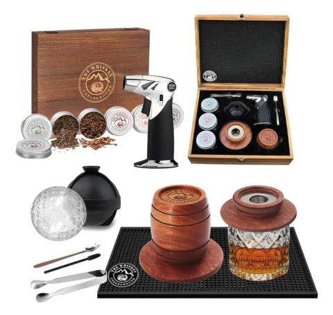 AHUMADOR DE WHISKEY CAJA DE MADERA /THE WHISKEY UNDERGROUND