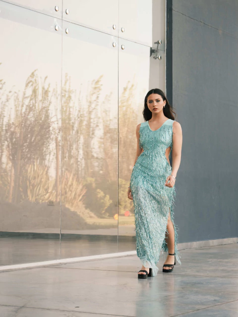 VESTIDO PIERINA PAIETTE