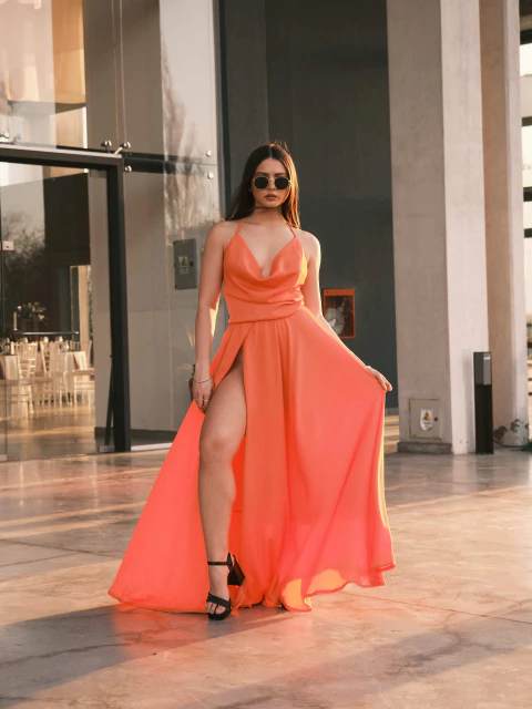 VESTIDO AMANDA SEDA RUSTICA - comprar online