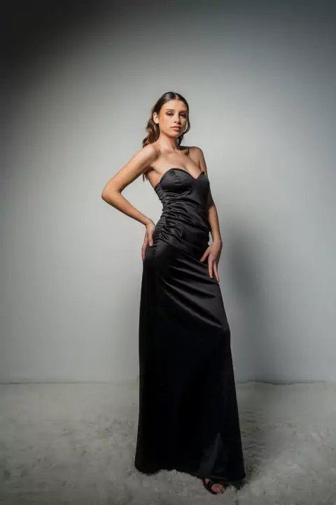 VESTIDO AGHATA SATEN