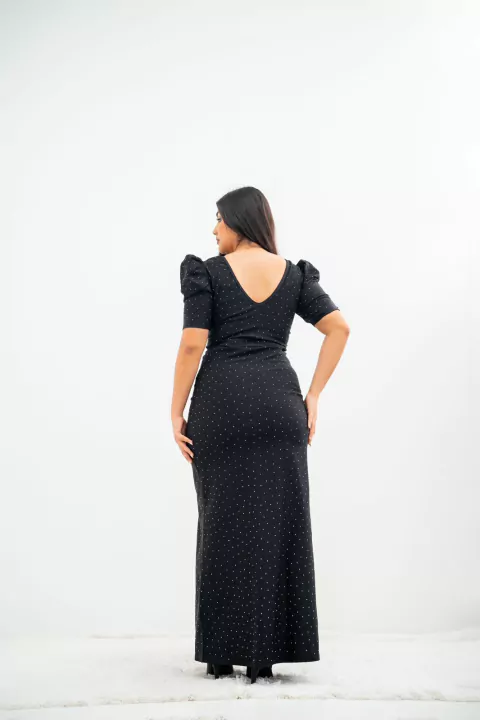 VESTIDO EMILIA BENGALINA STRAS