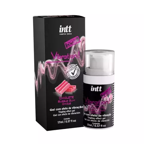 Vibration Power Chiclete Gel Com Efeito De Vibração, Pulsação E Aquecimento 17Ml - INTT IN0151 - comprar online