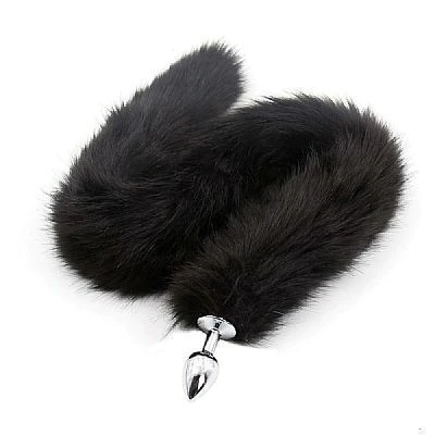 Plug Anal Rabo de Raposa - 80cm - Preto - Tamanho P - SI - comprar online