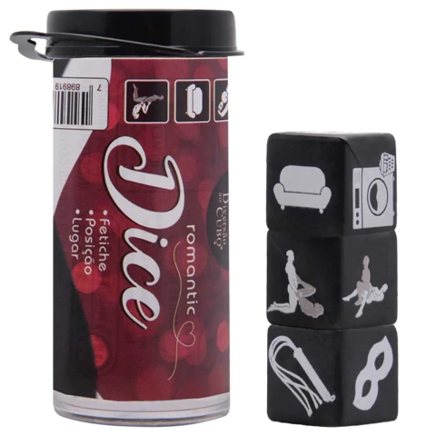 Romantic Dice Fetiche 3 dados Diversão Ao Cubo RD-01