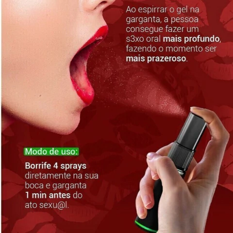SPRAY PARA A GARGANTA PROFUNDA MENTA 15ML INTT - IN0586