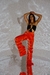 PANTALÓN RASO NARANJA BRILLOSO - Ankker