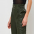 Calça Clochard PU Verde Militar Miss Joy 7688 Feminino