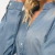 Camisa Jeans Manga Longa Delave Miss Joy 3136 Feminino