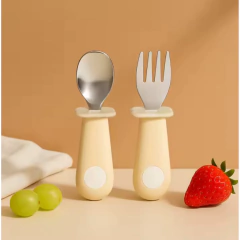 Set Tenedor y Cuchara Silicona y Acero Inoxidable - comprar online