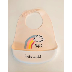 Babero Premium de Silicona Estampado Tonos Pastel - comprar online