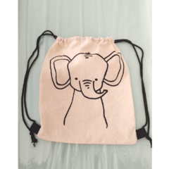 Mochila de tela Elefante - comprar online