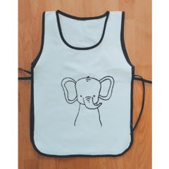 Kit Delantal de juego + Mochila de tela - Elefante - comprar online