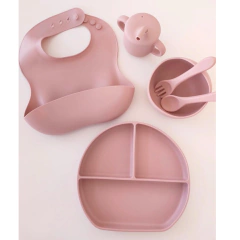 Imagen de Set X6 piezas Plato + Cubiertos + Vaso + Bowl + Babero