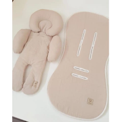 Set Funda Cochecito + Reductor Huevito Bebe Liso