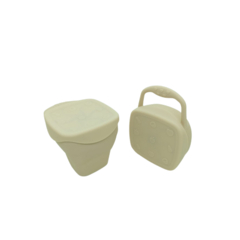 Cerealera de Silicona plegable con tapa - comprar online