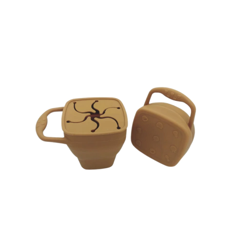 Cerealera de Silicona plegable con tapa