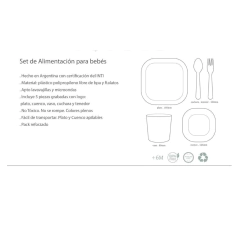 Set X5 piezas Alimentación Bebés - tienda online