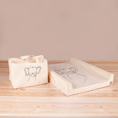 Kit Cambiador Animalitos Varios Motivos + Organizador de Pañales en internet
