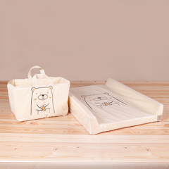 Kit Cambiador Animalitos Varios Motivos + Organizador de Pañales - OR deco