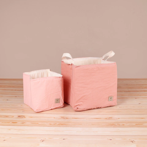 Combo X2 contenedores médium y mini Rosa Viejo