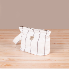 Neceser color Crudo rayado gris - OR deco