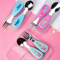 Set Tenedor y Cuchara Con Estuche en internet