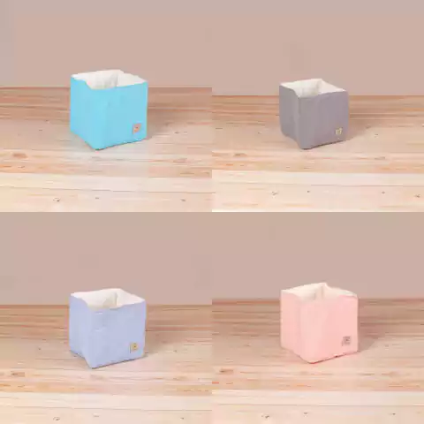 Combo X4 Mini contenedores Gris, Rosa, Aqua, Celeste