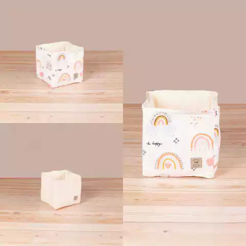 Combo X3 Mini Contenedores Rainbow Rose + Off White