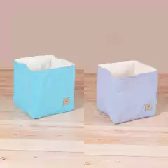 Combo X2 Mini contenedores Celeste y Aqua