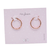 Aros Acero Rosé Jimena