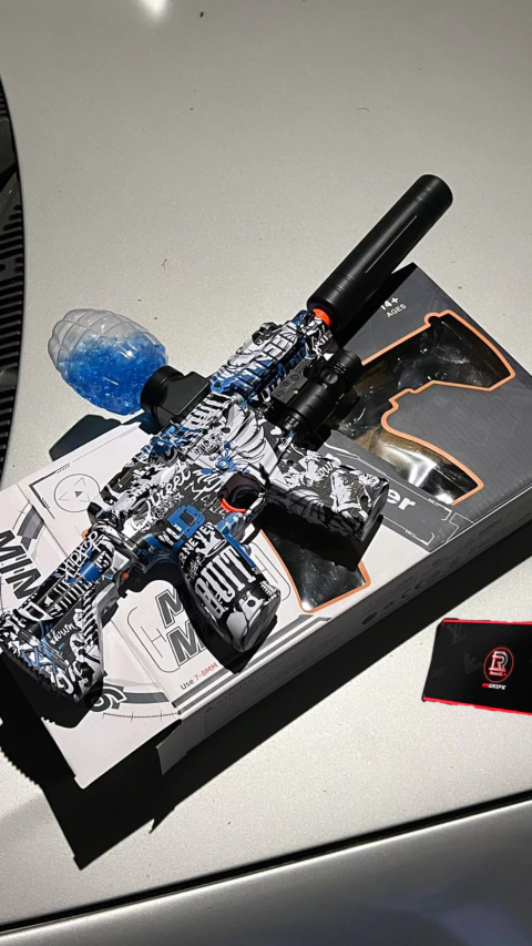 ARMINHA DE GEL ELÉTRICA BRINQUEDO COM 3 MIL BOLINHAS DE NEON !!