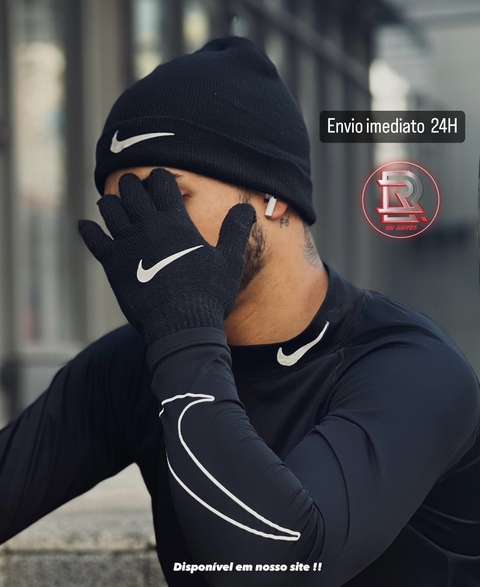 Kit Luva e Touca Nike Unissex.