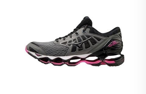 Mizuno Wave Prophecy 9 - Cinza escuro/rosa