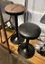 Banqueta con base negra ecocuero - Alas Design