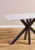 Dressoire base de metal negro y tapa de porcelanato 120x45cm - Alas Design