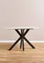 Dressoire base de metal negro y tapa de porcelanato 120x45cm