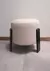 Puff Morton madera negra - comprar online