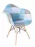 Sillón Eames blue patch