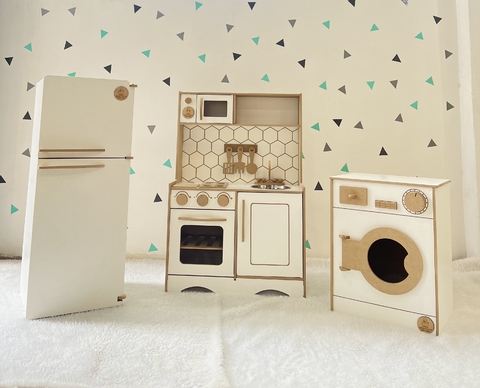 Cocinita Frida 2 + Heladera + lavarropa