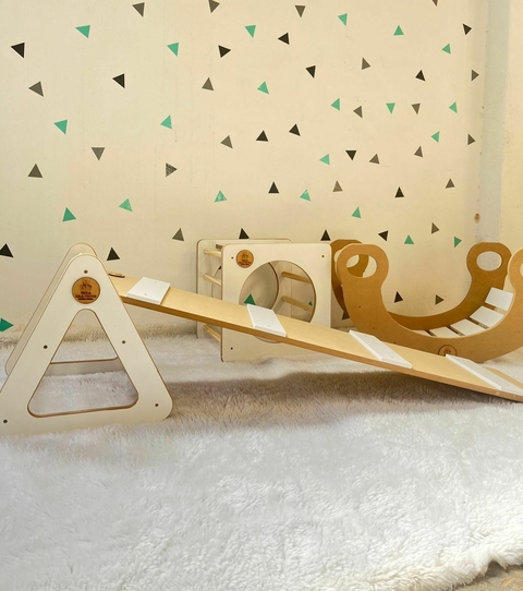 Plaza Montessori Nordica Cubo Rampa Triangulo y Balancin