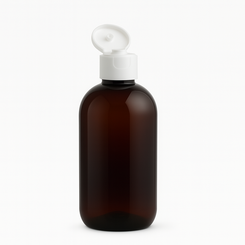 10 Envases Pet Lyon 250ml Ambar Flip Top Blanca - comprar online