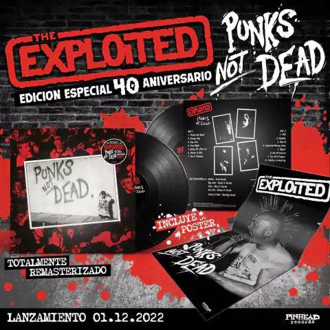 VINILO THE EXPLOITED PUNK´S NOT DEAD (Edicion 40 Aniversario)